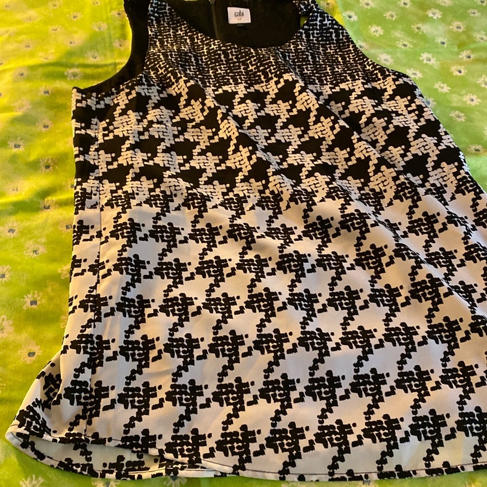 CAbi Black Textured Dress
